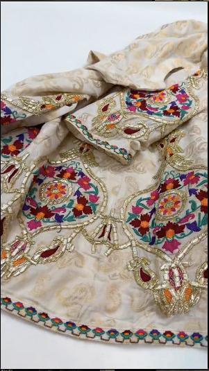 Ready To Wear Frock - Stitched 3Piece High Quality Jacquard Lawn