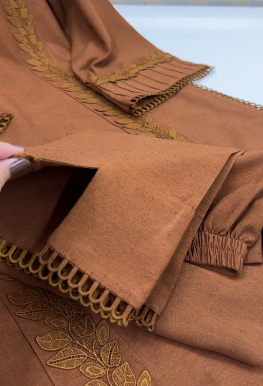 02-Piece Stitched Karandi Premium Collection